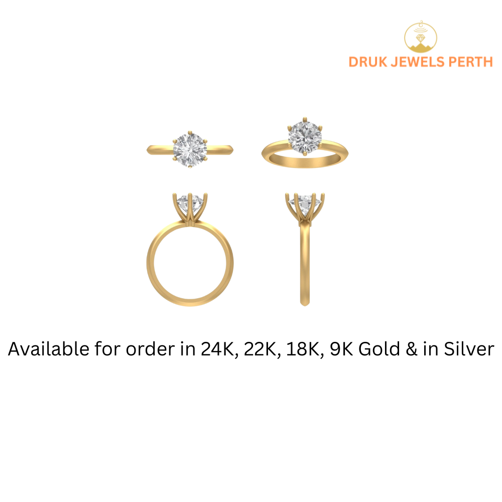 Solitaire Ring Round Brilliant Cut
